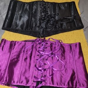 Two underbust costume corsets